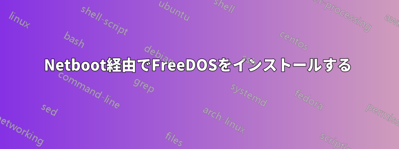 Netboot経由でFreeDOSをインストールする