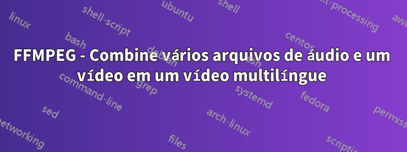 FFMPEG - Combine vários arquivos de áudio e um vídeo em um vídeo multilíngue