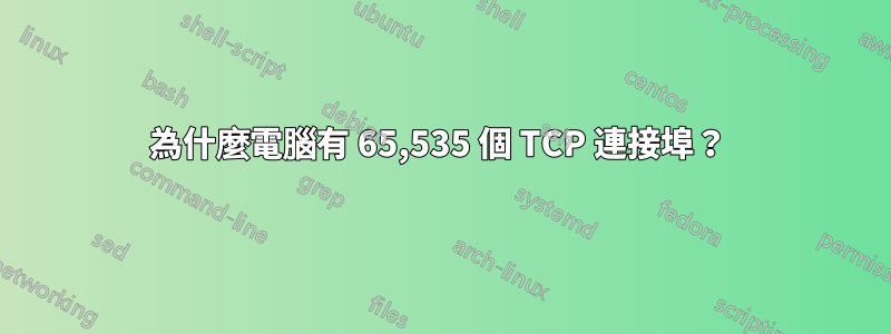 為什麼電腦有 65,535 個 TCP 連接埠？ 