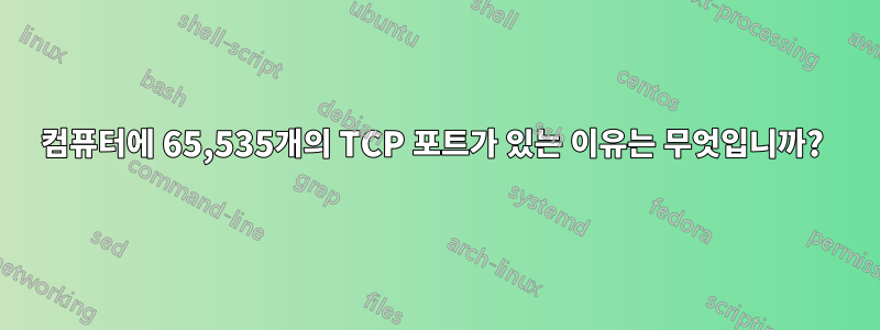 컴퓨터에 65,535개의 TCP 포트가 있는 이유는 무엇입니까? 