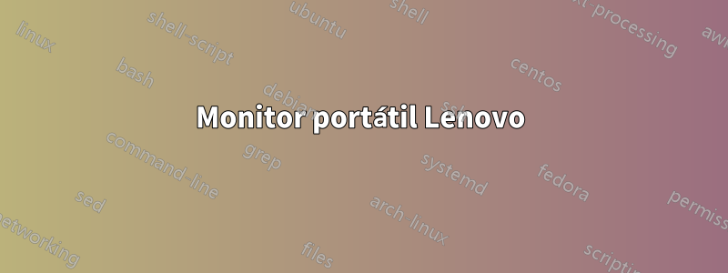 Monitor portátil Lenovo