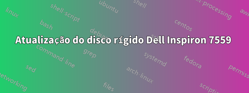 Atualização do disco rígido Dell Inspiron 7559