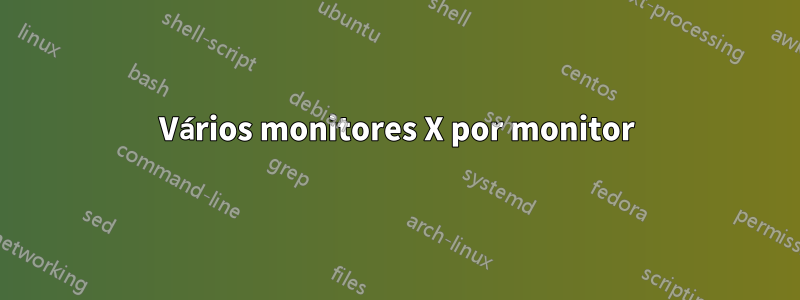 Vários monitores X por monitor