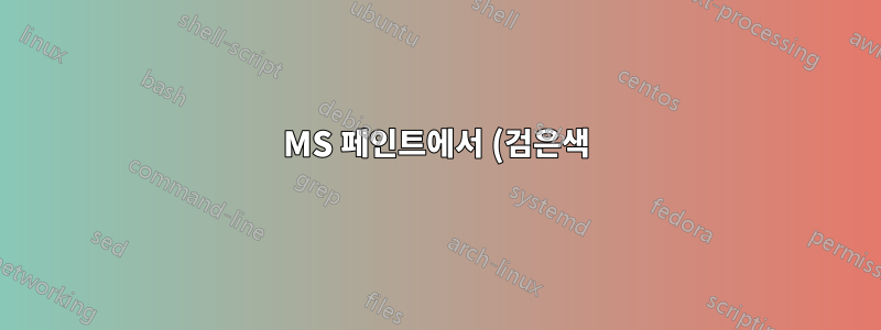 MS 페인트에서 (검은색) 테두리 없이 Win 10에서 인쇄 화면을 얻는 방법은 무엇입니까?