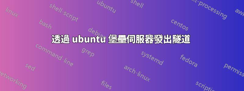 透過 ubuntu 堡壘伺服器發出隧道