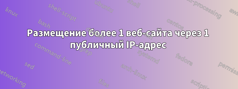 Размещение более 1 веб-сайта через 1 публичный IP-адрес