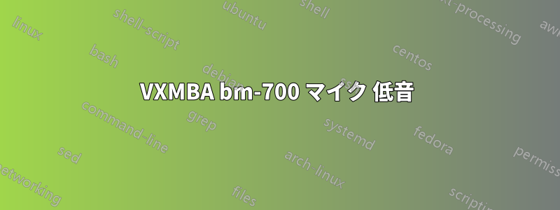 VXMBA bm-700 マイク 低音