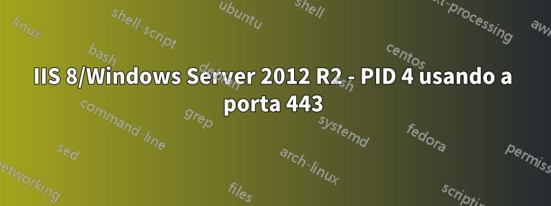 IIS 8/Windows Server 2012 R2 - PID 4 usando a porta 443