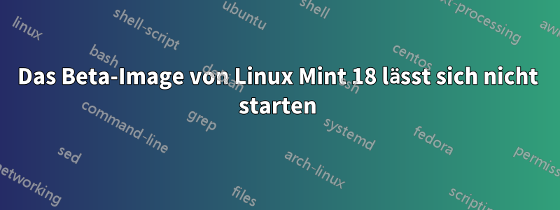 Das Beta-Image von Linux Mint 18 lässt sich nicht starten