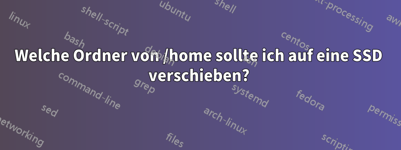 Welche Ordner von /home sollte ich auf eine SSD verschieben?