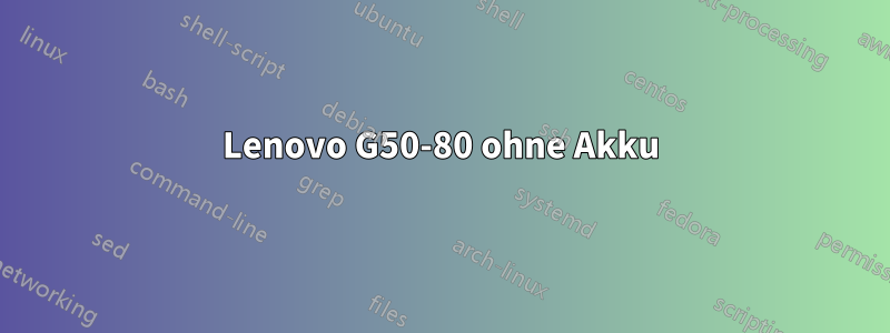 Lenovo G50-80 ohne Akku