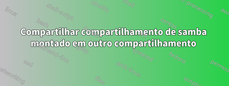 Compartilhar compartilhamento de samba montado em outro compartilhamento