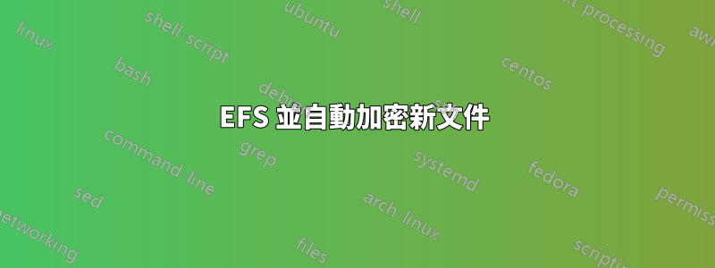 EFS 並自動加密新文件