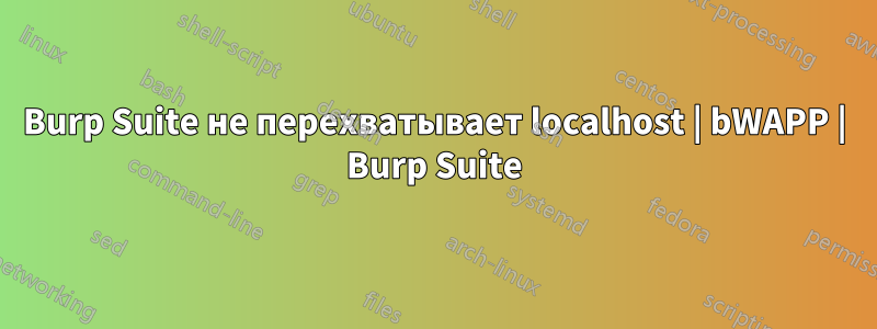 Burp Suite не перехватывает localhost | bWAPP | Burp Suite