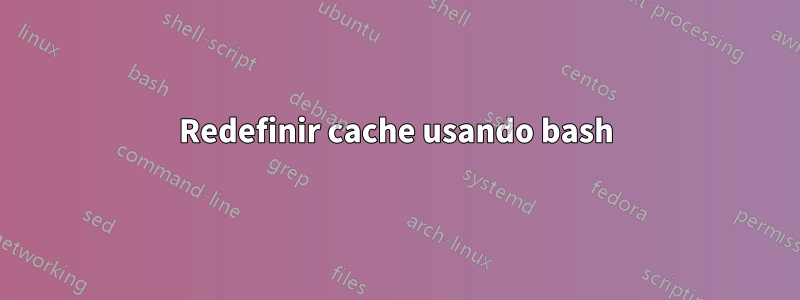 Redefinir cache usando bash