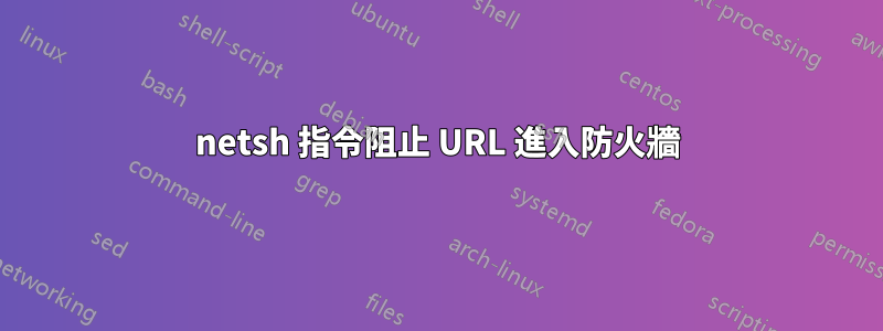 netsh 指令阻止 URL 進入防火牆