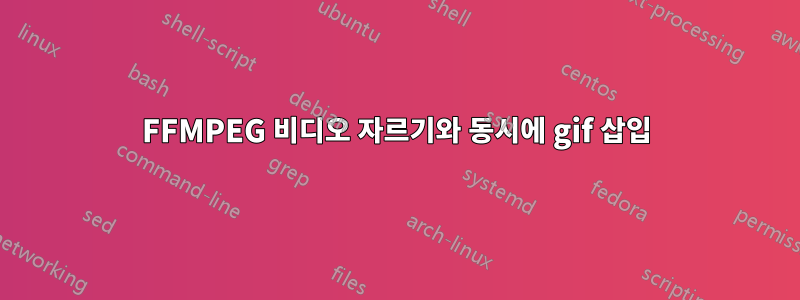 FFMPEG 비디오 자르기와 동시에 gif 삽입