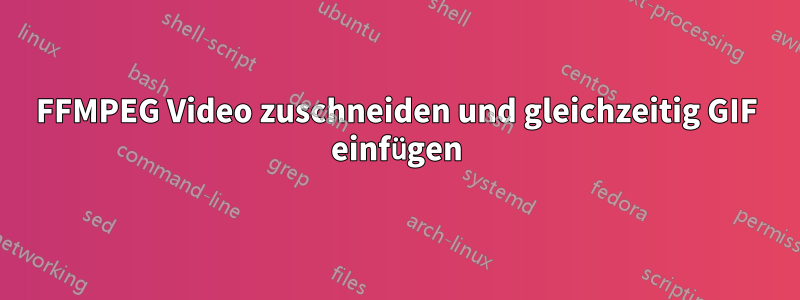 FFMPEG Video zuschneiden und gleichzeitig GIF einfügen