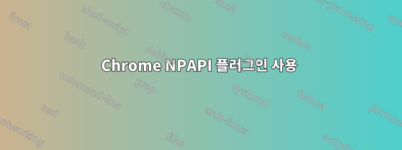 Chrome NPAPI 플러그인 사용