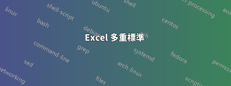 Excel 多重標準