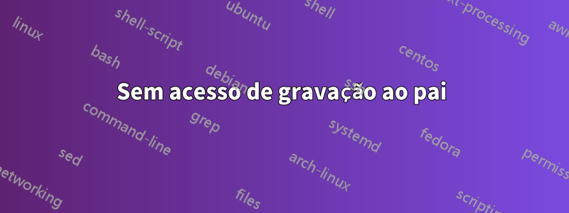 Sem acesso de gravação ao pai