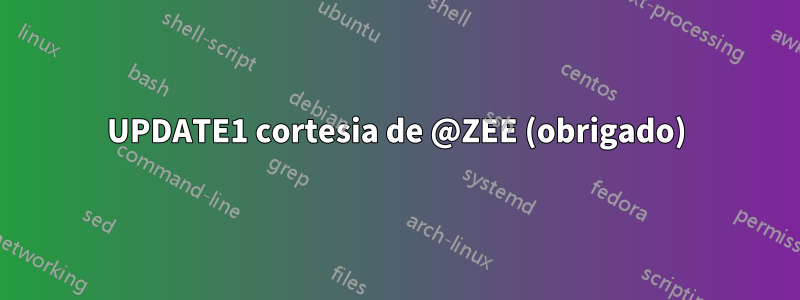 UPDATE1 cortesia de @ZEE (obrigado)