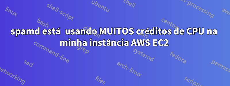 spamd está usando MUITOS créditos de CPU na minha instância AWS EC2