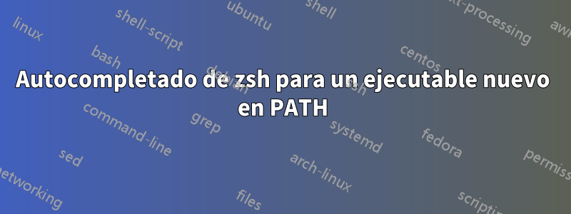 Autocompletado de zsh para un ejecutable nuevo en PATH