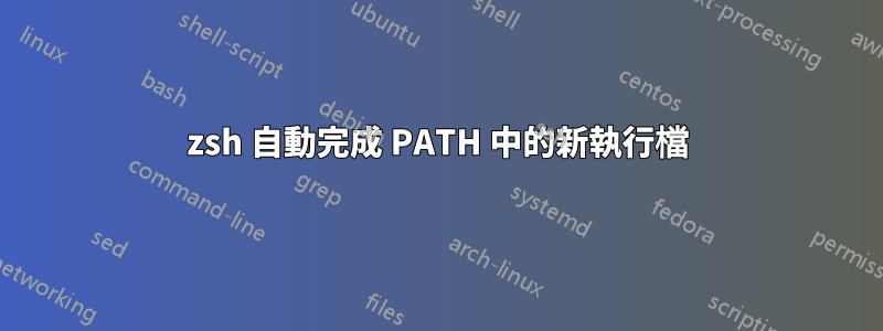 zsh 自動完成 PATH 中的新執行檔