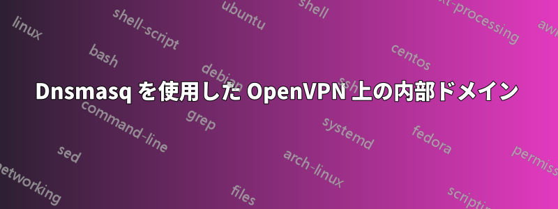 Dnsmasq を使用した OpenVPN 上の内部ドメイン