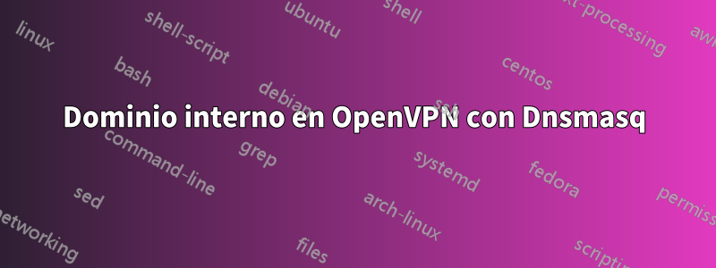 Dominio interno en OpenVPN con Dnsmasq