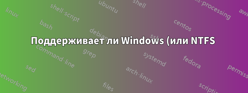 Поддерживает ли Windows (или NTFS) файлы-заполнители с поддельными размерами?