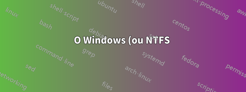 O Windows (ou NTFS) oferece suporte a arquivos de espaço reservado com tamanhos falsos?
