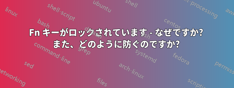 Fn キーがロックされています - なぜですか? また、どのように防ぐのですか?