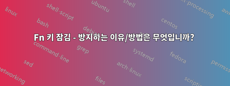 Fn 키 잠김 - 방지하는 이유/방법은 무엇입니까?