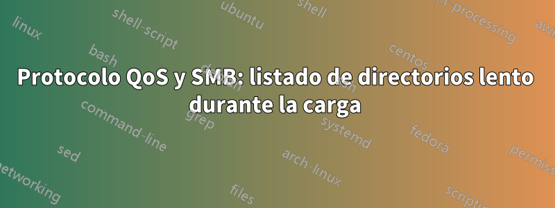 Protocolo QoS y SMB: listado de directorios lento durante la carga