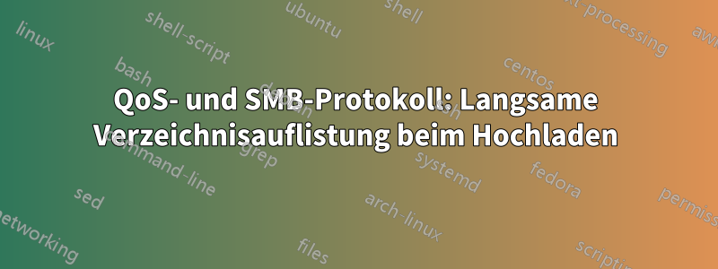 QoS- und SMB-Protokoll: Langsame Verzeichnisauflistung beim Hochladen