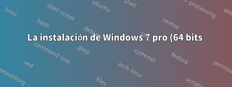 La instalación de Windows 7 pro (64 bits) no reconoce Samsung EVO 850 SSD en una placa H81M-P33
