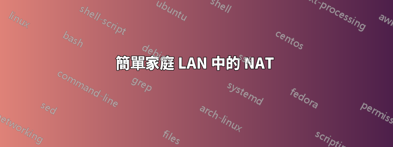 簡單家庭 LAN 中的 NAT