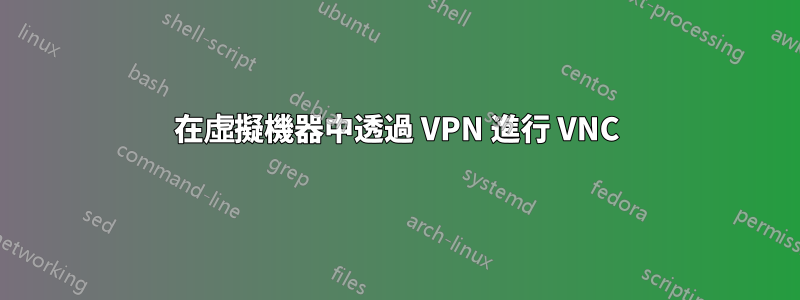 在虛擬機器中透過 VPN 進行 VNC