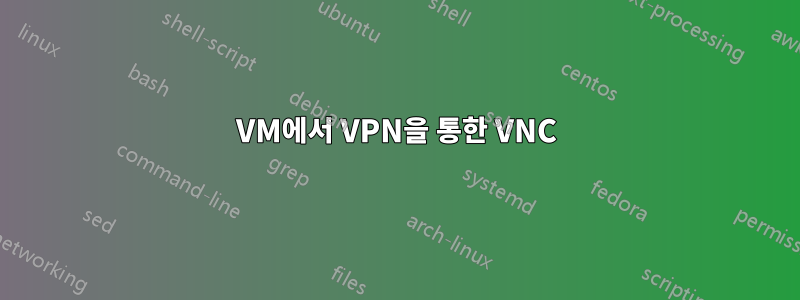 VM에서 VPN을 통한 VNC