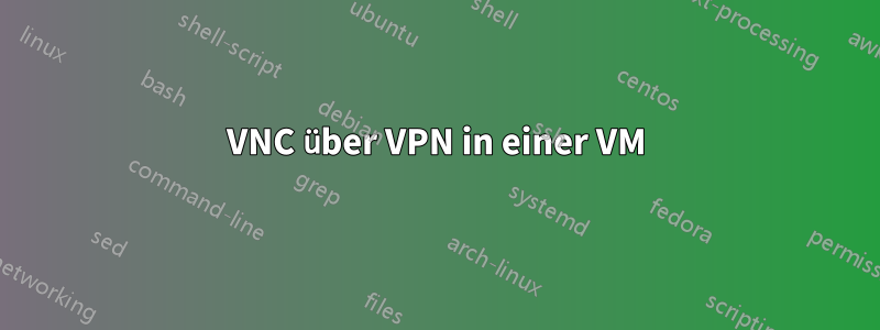 VNC über VPN in einer VM