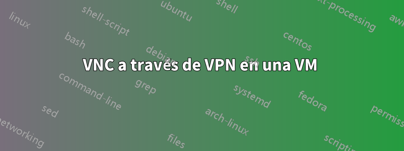 VNC a través de VPN en una VM