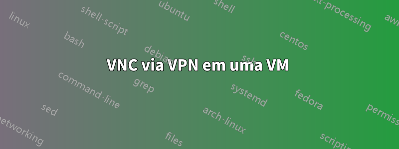 VNC via VPN em uma VM