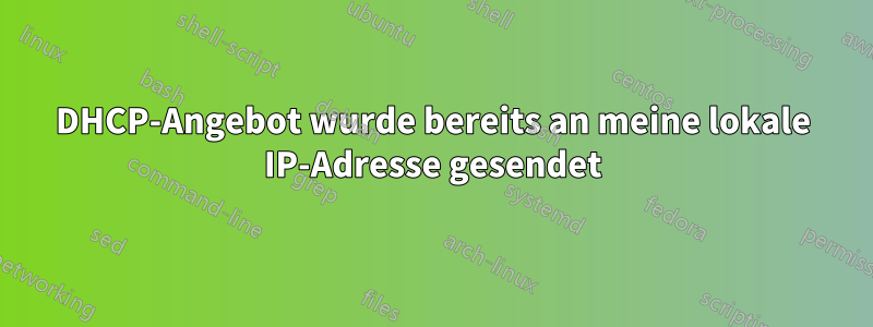 DHCP-Angebot wurde bereits an meine lokale IP-Adresse gesendet