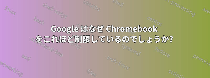 Google はなぜ Chromebook をこれほど制限しているのでしょうか?