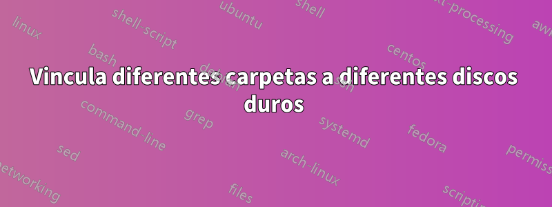 Vincula diferentes carpetas a diferentes discos duros