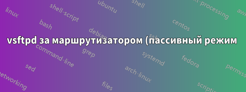 vsftpd за маршрутизатором (пассивный режим) работает некорректно