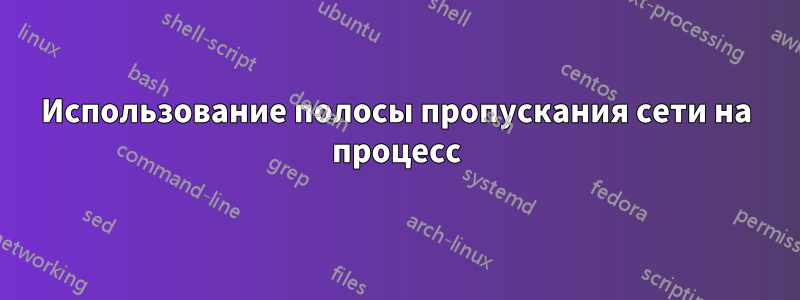 Использование полосы пропускания сети на процесс