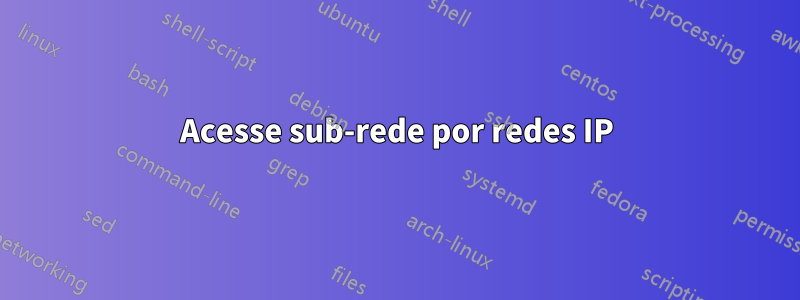 Acesse sub-rede por redes IP